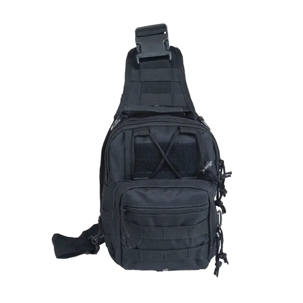 Military Enthusiast Tactical Hamburger Chest Bag Little Goose Camouflage Multi-Functional Outdoor Leisure Cycling Mountain Climbing and Camping Single-Shoulder Bag fire  bag  black  hole  mini low  backpack dagne  dover