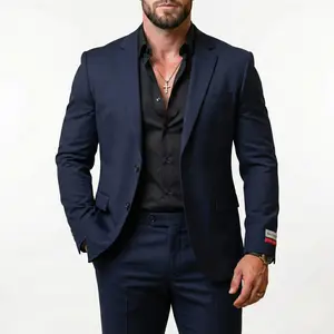 Gianco Ferro Men's Slim Fit 2-Piece Suit, Shawl Lapel Jacket Pants Set, Premium Stretch Blend, Formal Business Prom Casual Set, Suitable for Wedding and Party Occasions, business casual outfits, prom outfits men, office work clothes