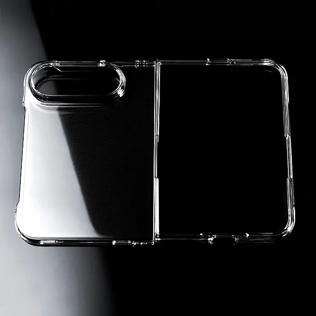 Ultra Thin Transparent PVC Folding Phone Case for iPhone Duo Shockproof Bumper Front and Back Cover New HD Clear Acrylic Funda