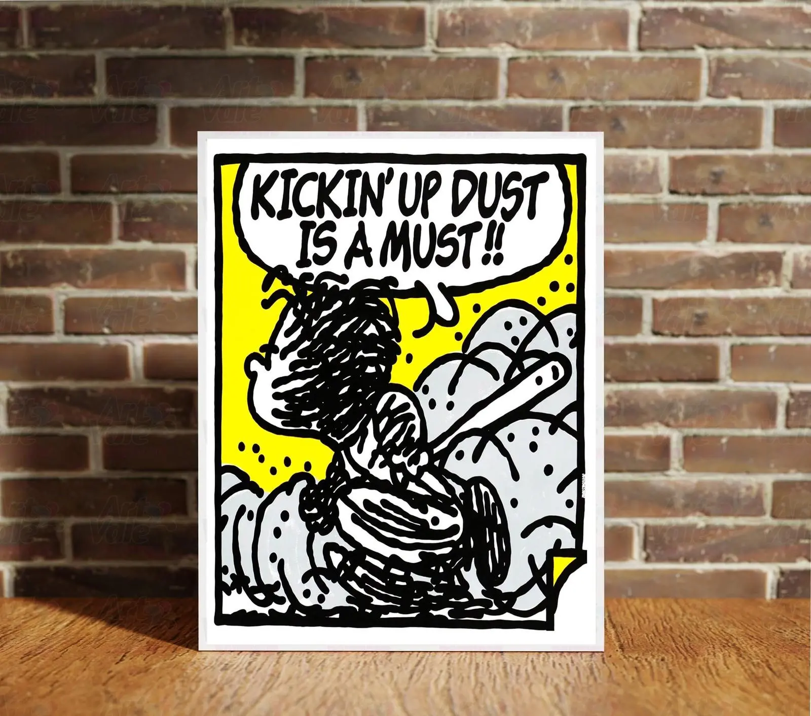 Mark Drew Kickin Up Dust Unique Wall Art Decor Canvas Wraps Framed Prints Poster