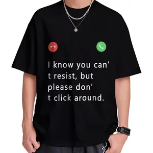 Prank Your Friends With This Viral Call Screen Tee Round Neck Crewneck Menswear Top Tshirt Streetwear Tropical Casual
