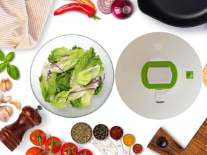 6.2 Qt Capacity Salad Spinner for Salad Prep, Kitchen Utensil Fruit & Vegetable Washer Dryer with Bowl & Colander, 1-Hand Pump, Compact Storage for Greens 6.2 Qt Capacity Salad Spinner for Salad Prep, Kitchen Utensil Fruit & Vegetable Washer Dryer with Bowl & Colander, 1-Hand Pump, Compact Storage for Greens