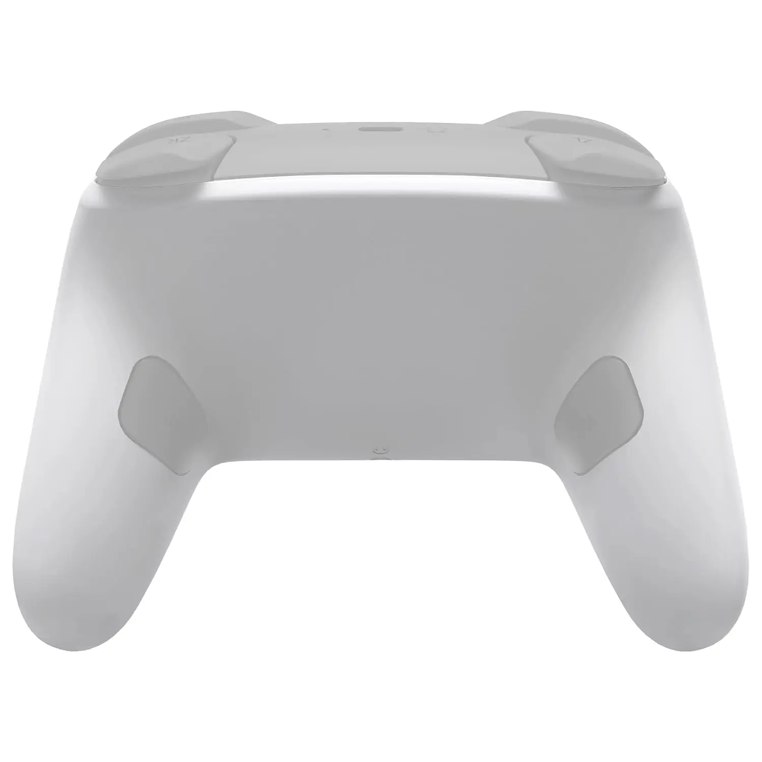 eXtremeRate Replacement Bottom Shell for Nintendo Switch 2 Pro Controller, Custom DIY Rear Plate Back Housing Cover Case for Switch 2 Pro Controller - White