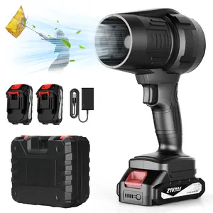 【Free 2 Battery+Case】380CFM 160MPH Cordless Leaf Blower, 2x 20V Batteries & Charger Included, Lightweight for Lawn, Snow, Car Cleaning