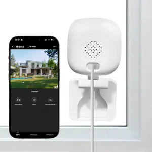 HD Window Camera, Dog Camera, Infrared Night Vision, Motion Detection, 2.4G WiFi Indoor Security Camera, Simple and Secure, Two-Way Audio, Plug-In Use, Ideal for Home Security