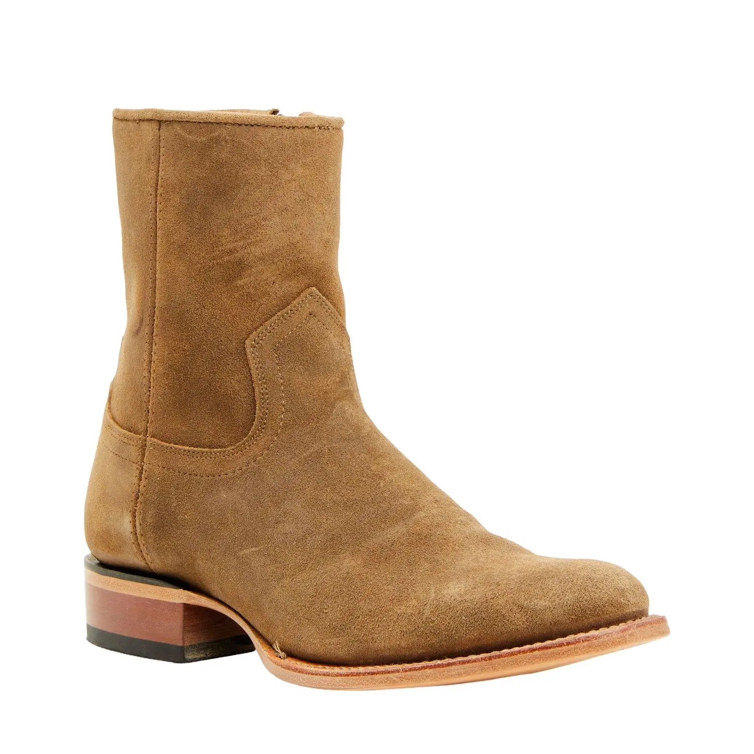 Moonshine Spirit Men's 8" Pancho Roughout Zipper Western Boot  - Bmssp23l3