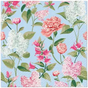 Lilac with Peonies Luncheon Napkins
