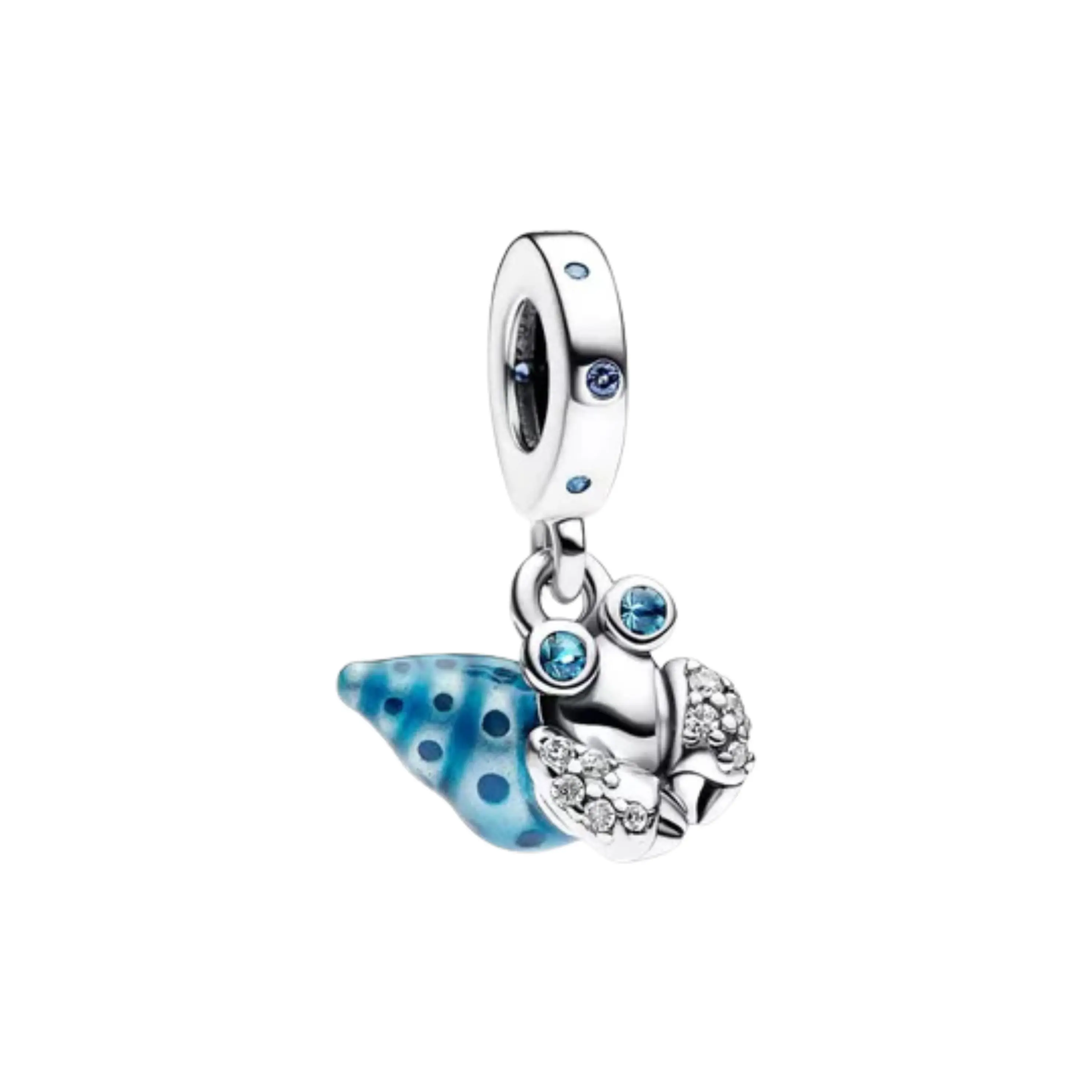 Crab Charm for Bracelet | Blue Ocean Dangle Charm | Cute Sea Animal Jewelry Gift for Women
