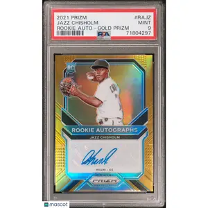 2021 Prizm Rookie Autographs Jazz Chisholm Gold 04/10 PSA 9 New York Yankees