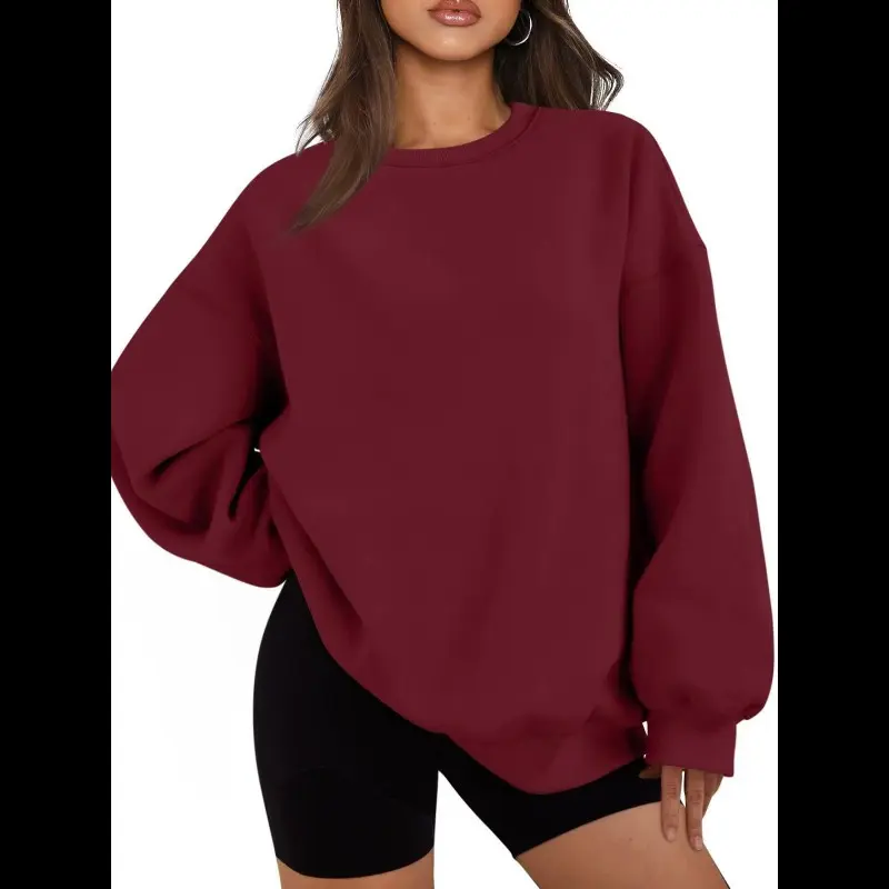 Round neck sweatshirt in pink