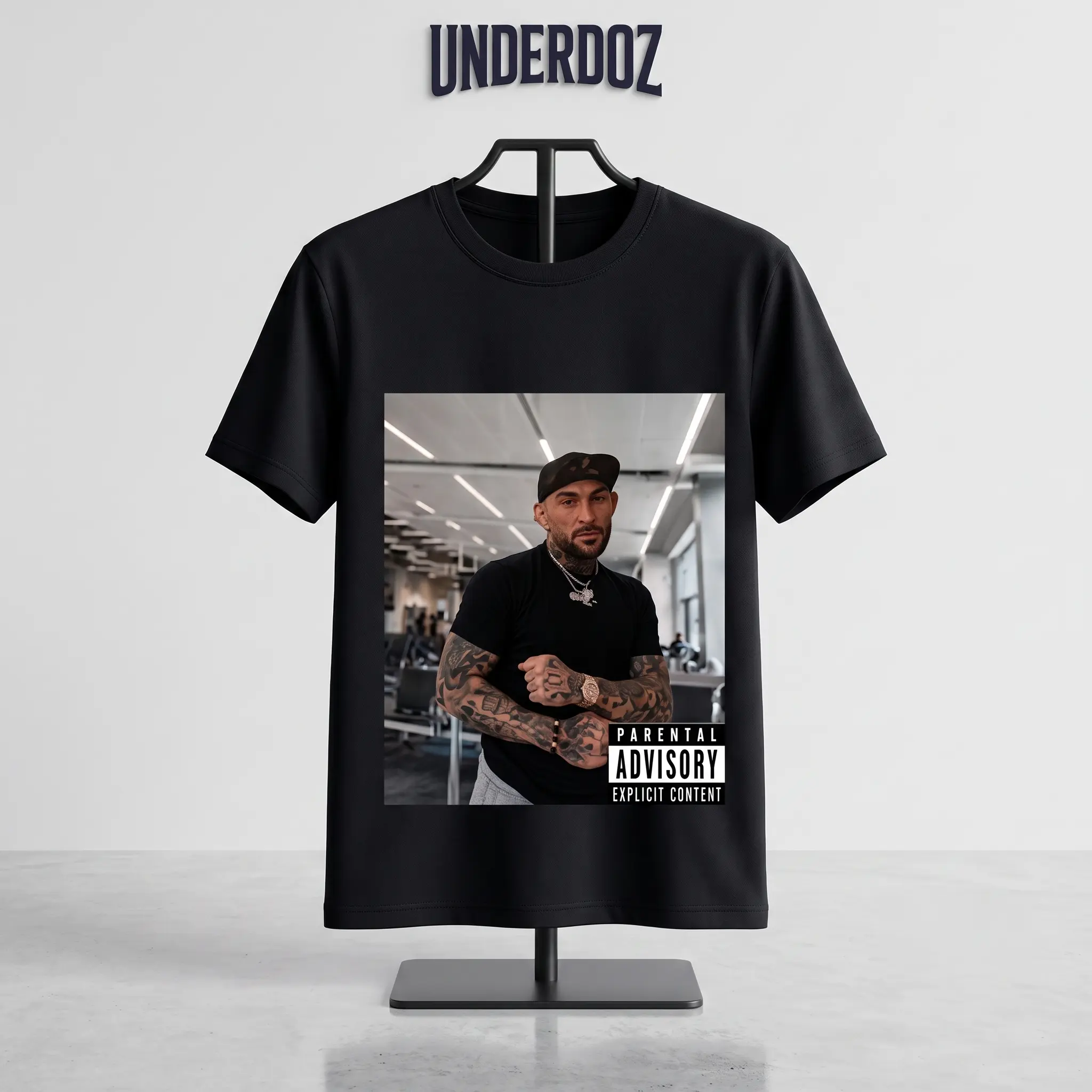 Dustin Poirier IGBBMN Tee,Gym Bro Aesthetic Shirt Hip Hop Core Fashion Top Vintage Aesthetic Top Popular Clothes Apparel Black Crewneck Boxy Fits