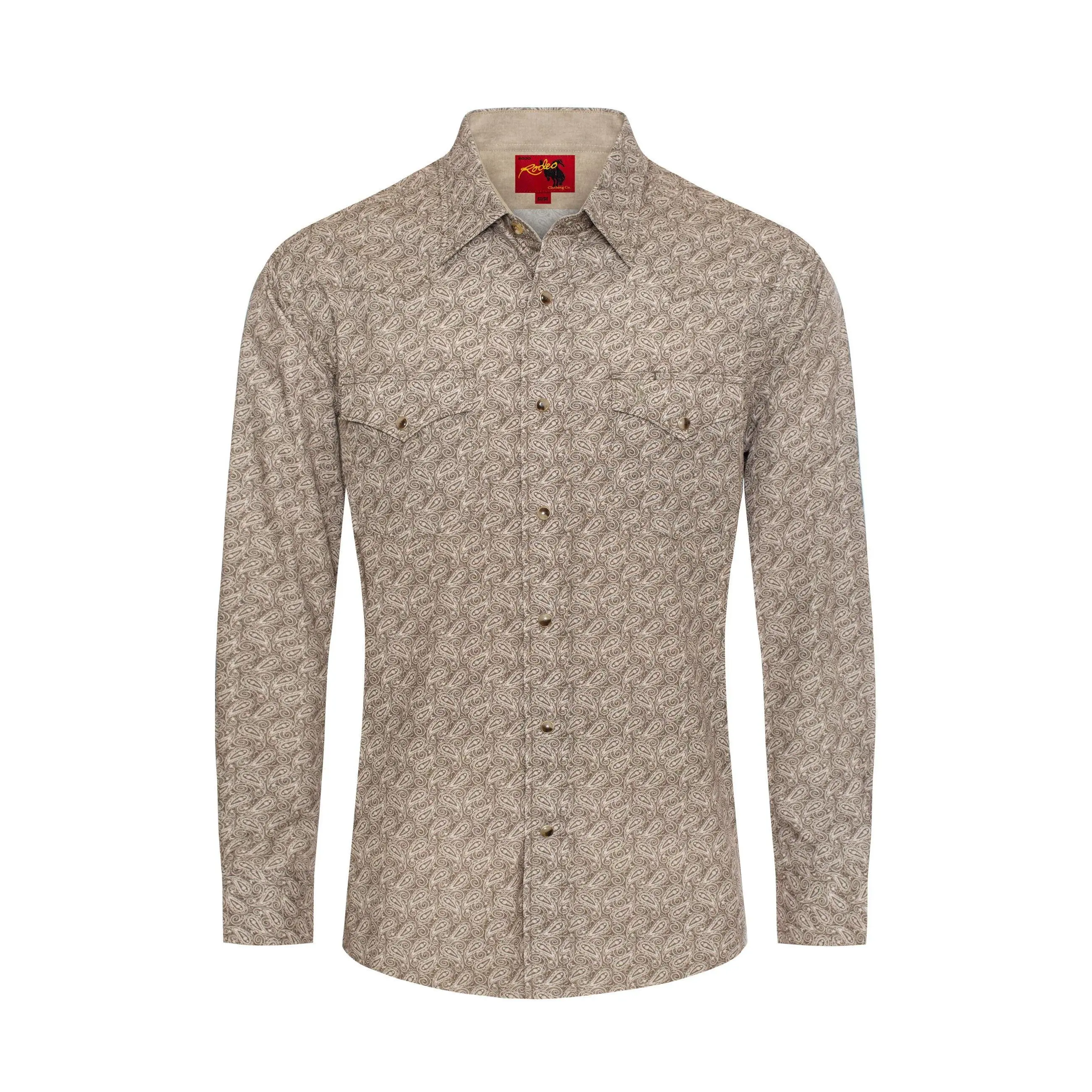 Men's Western Pearl Snap Print Shirt - PS100L-1080