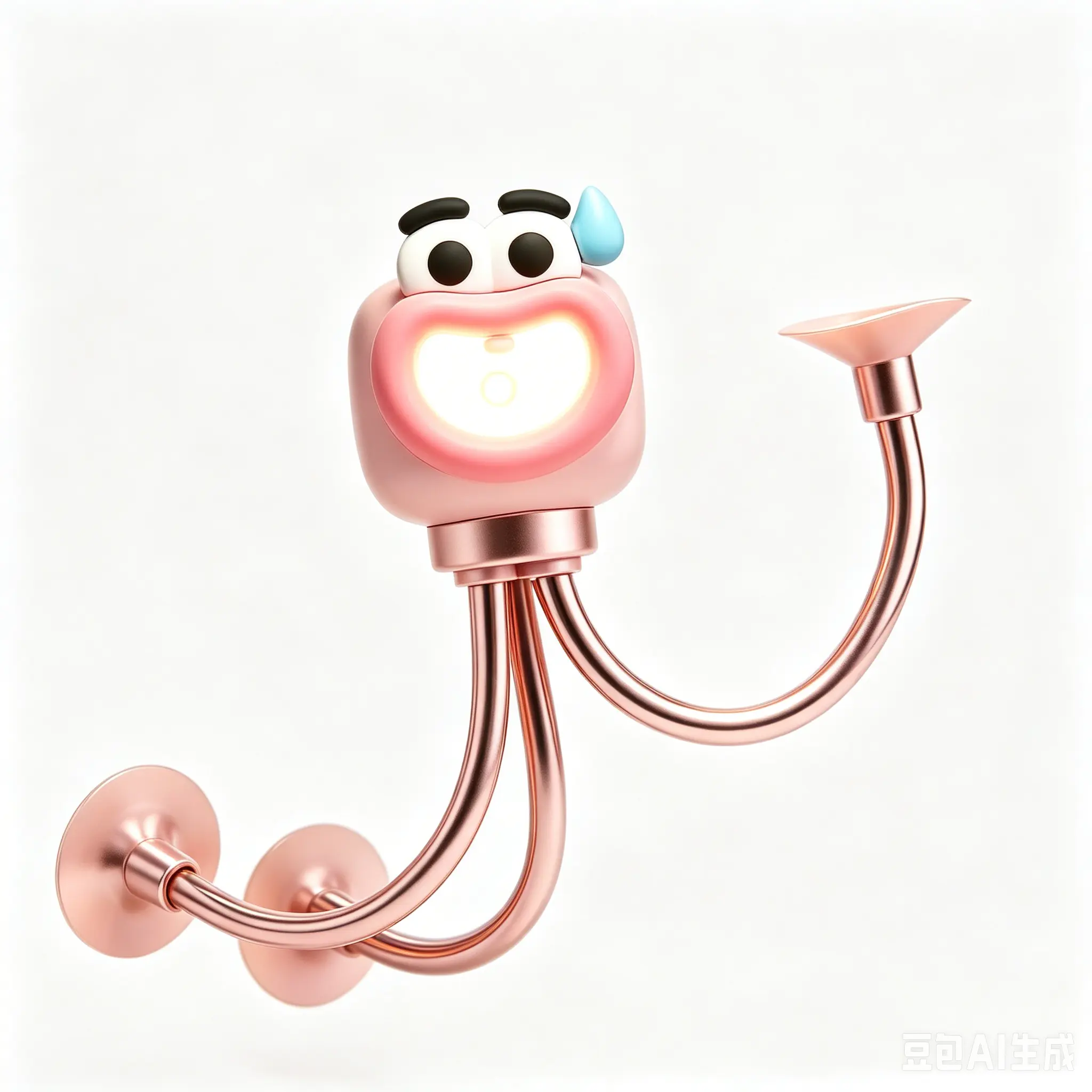 Flexible Transformable DIY Night Light, Custom Bendable Shape Lamp for Kids Adults Bedroom Decor, Touch Activated Suction Cup Night Lamp for Hallway, Kitchen & Bathroom, Ideal Christmas Gift (Pink)