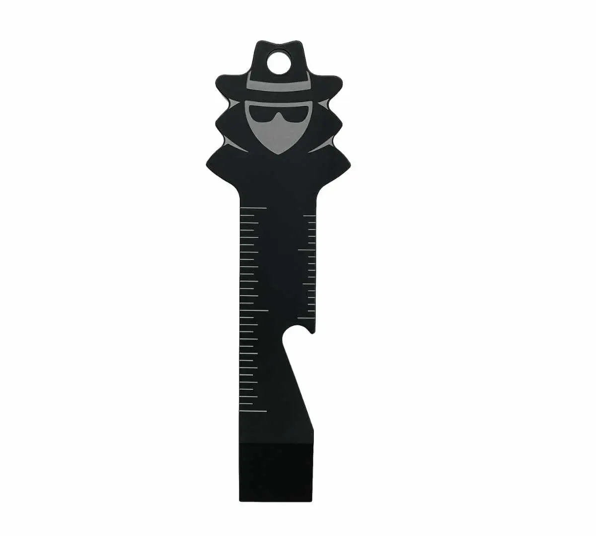 Spy Briefing Compact Pry Tool - Thick, Lightweight Multitool with Built-in Ruler, Bottle Opener, Designed by a Former CIA Officer for EDC; Opens Amazon Boxes, Paint Cans