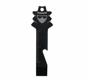 Briefing Compact Multitool - Thick, Lightweight Pry Tool with Ruler, Beverage Can Opener, Designed by a Former CIA Officer for Everyday Carry; Opens Amazon Boxes, Paint Cans