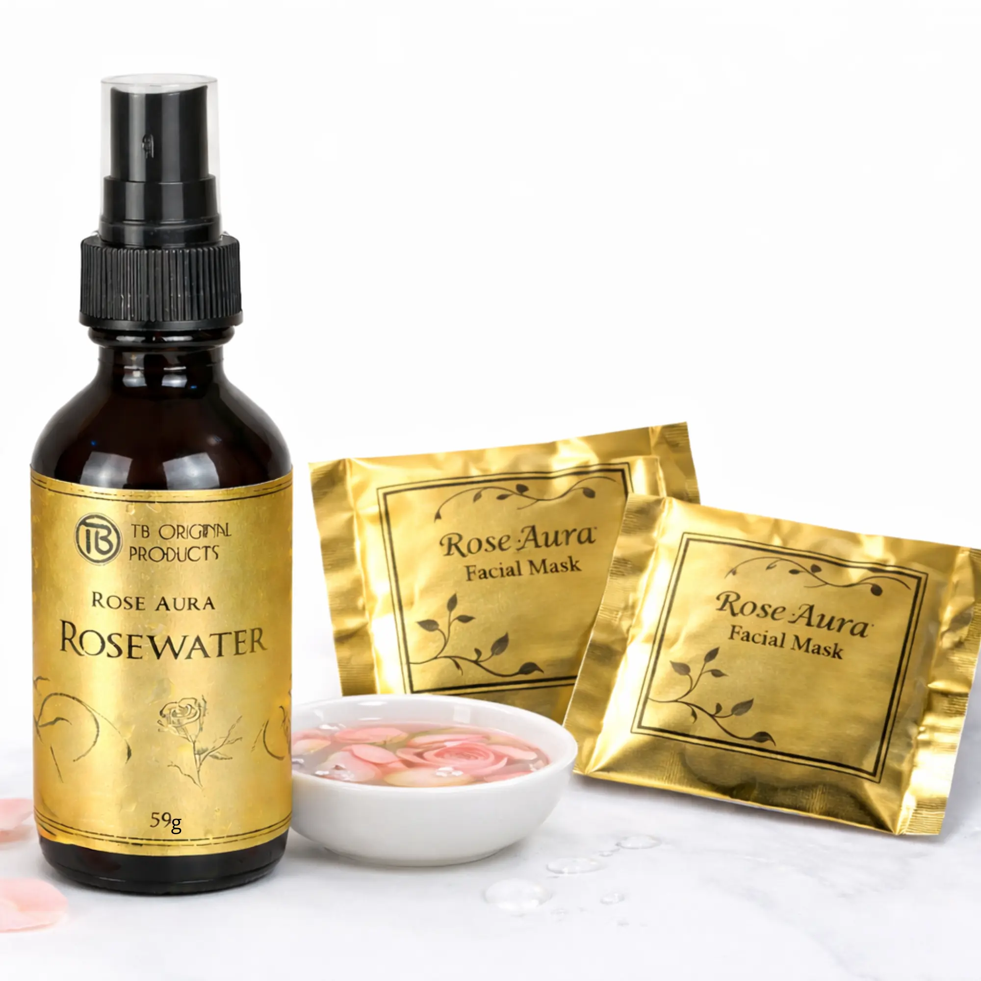 Rose Aura Rosewater (Rose Damascena Hydrosol) 2 oz.