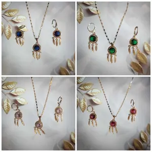 14K Gold-Filled Dreamcatcher Jewelry Set – 4Colors