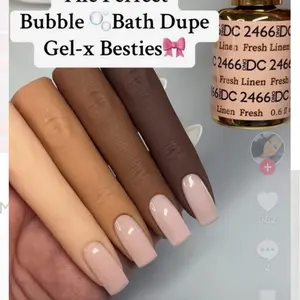 DND DC 2466 Fresh Linen Gel and Lacquer Duo nail care nail art sheer color