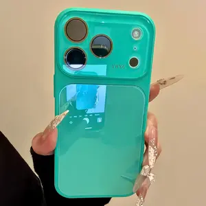 Premium Phone Case with Built-in Screen Protector for iPhone 17/16/15/14/13/12 Pro Max Crystal Glass Full-Coverage Shock-Resistant Case for iPhone 16 Pro