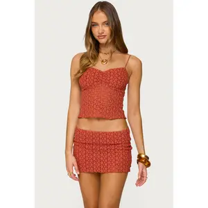 Josephina Textured Floral Tank Top