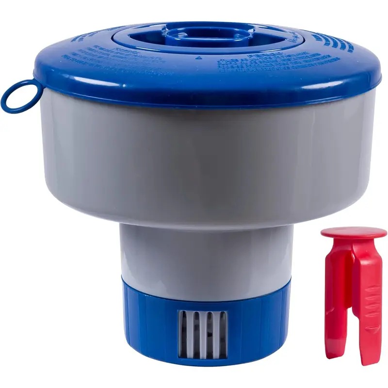 Premium Quality Floating Chlorine Dispenser - Larger Capacity Pool Floater Compatible with Bromine & Chlorine