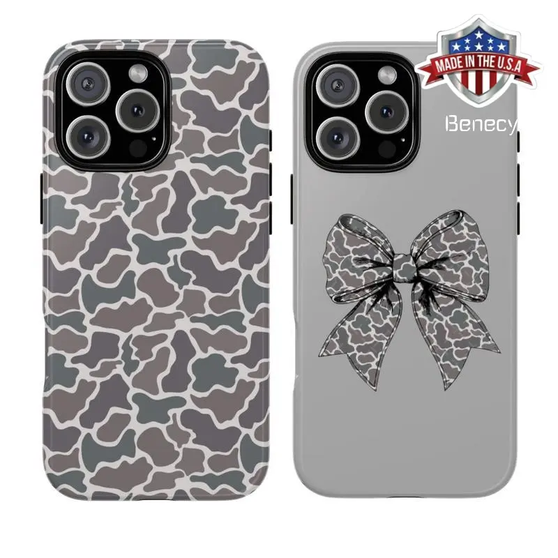 Marsh Old School Camo Couple Smartphone Case - Matching Handheld Device Protector Accessories for iPhone 17,16,15,14,13,12,11 Pro Max Plus X, Hunting & Outdoors Gift Idea for BF/GF