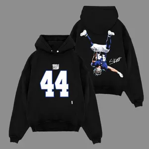 Cam Skattebo 44 For Giants Nation Cotton Shirt (Made In US), Houdini Big Blue Nation Outfit, Giants Game Day Outfits, Gift For Football Fans, Football Graphic Tee [Tshirt - Sweatshirt - Hoodie]