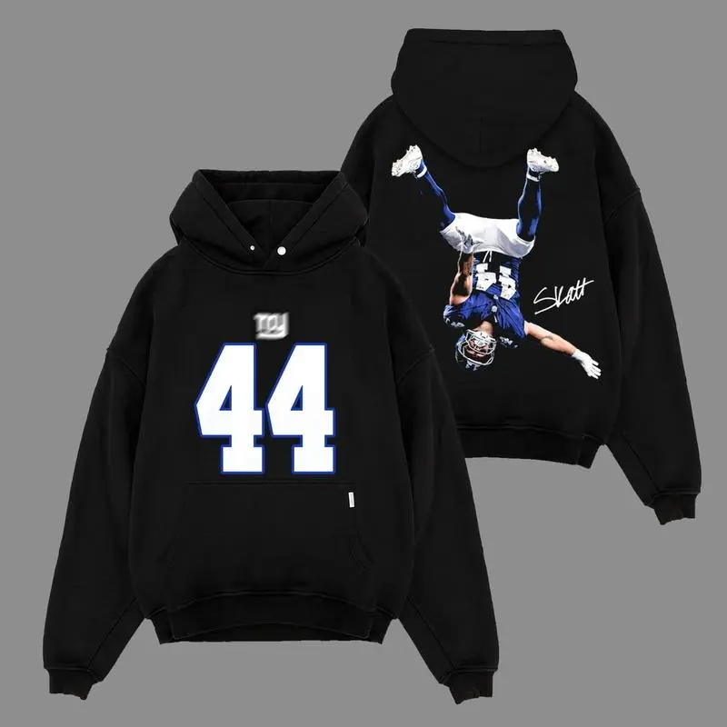 Cam Skattebo 44 For Giants Nation Cotton Shirt (Made In US), Houdini Big Blue Nation Outfit, Giants Game Day Outfits, Gift For Football Fans, Football Graphic Tee [Tshirt - Sweatshirt - Hoodie]