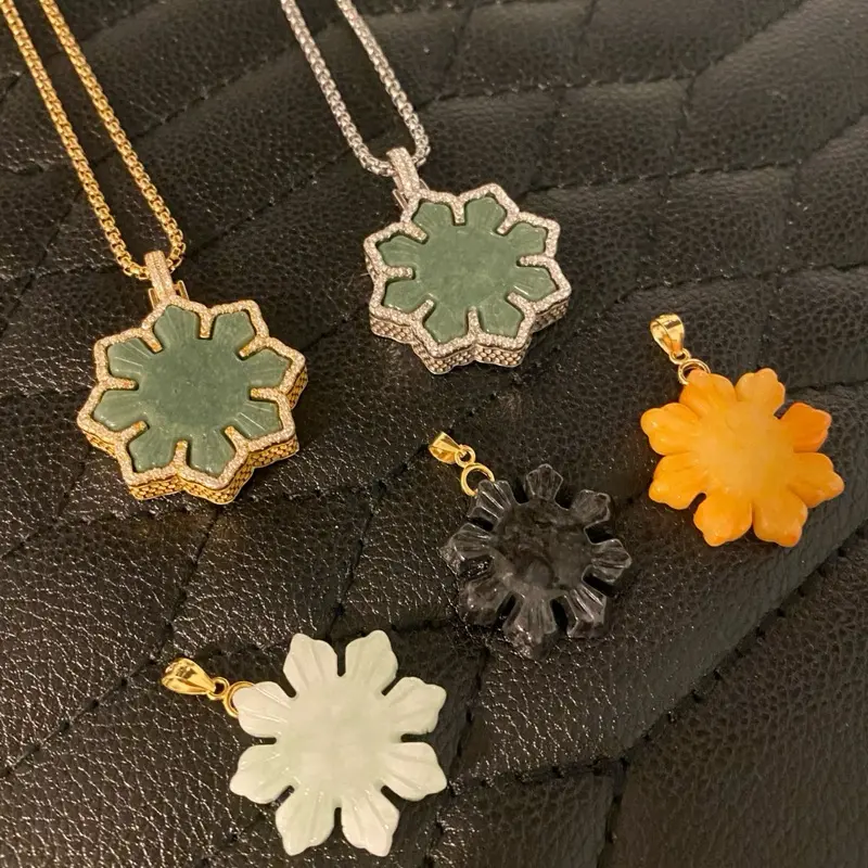 natural jade Filipino sun star pendant