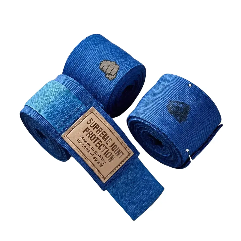 Unisex Elastic Boxing Hand Wraps, 180cm Breathable Training Support for Muay Thai & MMA, Sweat-Absorbent with Secure Hook-Loop Closure