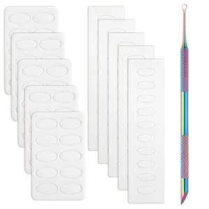 100 PCS 100/180 Grit Sandpaper Sheets, Pre-Treatment Cuticle Pusher, Dual Ended Cuticles Remover, Nail Cuticle Pusher Stainless Steel Cuticles Remover for Nail Art Tools