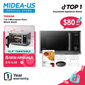 TOSHIBA 6-in-1 Inverter Countertop Microwave Oven Healthy Air Fryer Combo, MASTER Series, Broil, Convection, Speedy Combi, Even Defrost 11.3'' Turntable Sound On/Off, 27 Auto Menu, New Arrivals