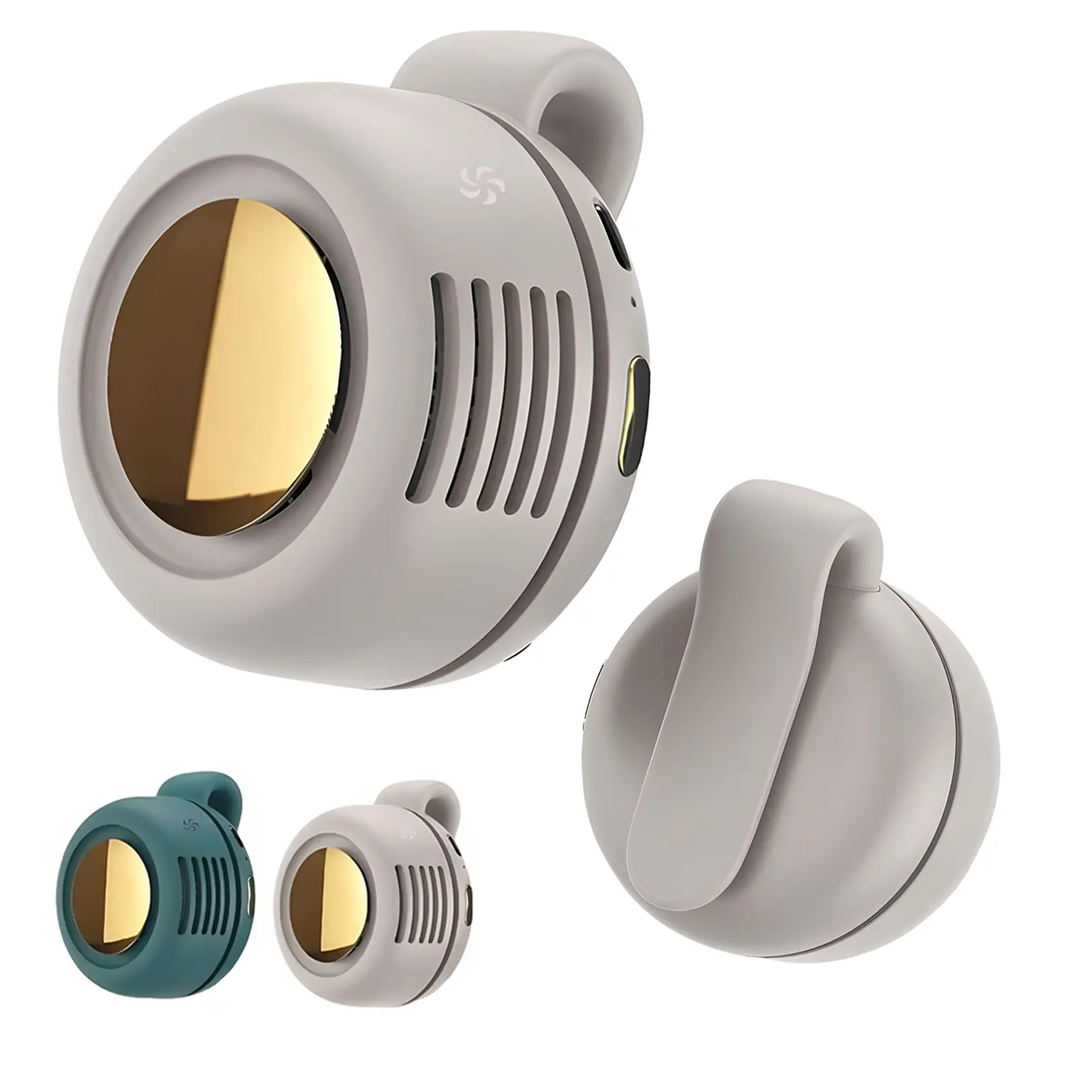 Portable Silent Mini Bladeless Electric Fan, 2026 New Mini Bladeless Fan Clip On, Adjustable 3-Speed Suspended Waist Fans, for Outdoor & Hiking & Office, Travel Accessories #TikTokShopDealsforYouDays