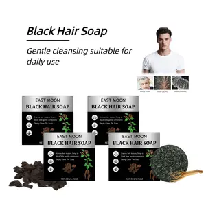 Black Hair Soap: Moisturizes curly, coily hair, nourishes scalp, reduces dryness.Sulfate- frizz free, leaves hair soft & manageable.Ideal for textured hair types. thickening growth products haircare regrowth Shampoo Repair Ginseng