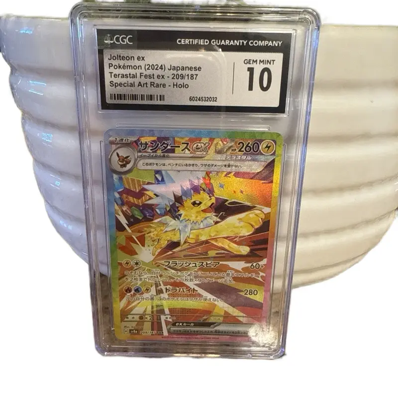 Pokemon Jolteon Ex Terastal Festival Japanese Special Art Rare #209 CGC 10. - TikTok Shop Pokemon Jolteon Ex Terastal Festival Japanese Special Art Rare #209 CGC 10. - TikTok Shop