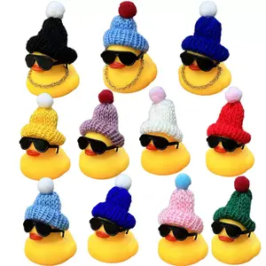 Inspirational Mini Rubber Duck with Glasses, Thank You Gift for Employees and Teachers, Unique Christmas Card for Colleagues