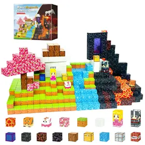Magnetic Blocks 200PCS Building Cube Game for Ages 3-10 with Strong Magnetic cube