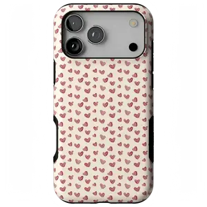 Casely iPhone 17 Pro Max Case | Lovebug | Mauve Hearts | Bold Protective Design | Compatible with MagSafe