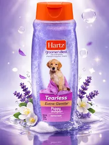 Hartz Groomer's Best Tearless Puppy Shampoo, Jasmine, 18 fl oz