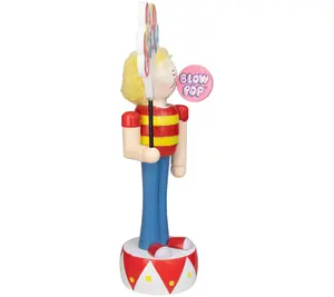 Northlight 11" Red & Yellow Blow-Pop Boy Tabletop Figurine