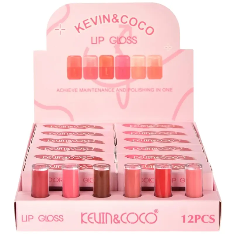 Kevin & Coco Lip Gloss - Wholesale Display 12 Sets (KC1292)
