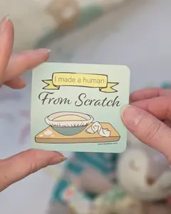 I Made a Human From Scratch Milestone Sticker