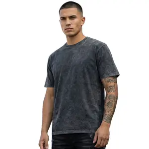 Mad Monkey  "Mineral Wash Tee" Relaxed Fit Premium Heavyweight Tee - Essential Streetwear Tee Fit - T-Shirt - 6.5oz Cotton