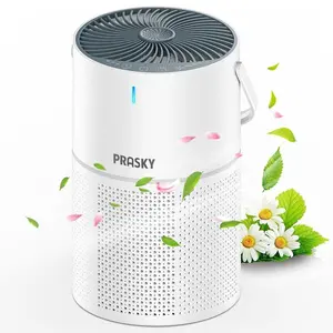 GL-K802 Air Purifier Filter-Prasky , H13 HEPA 360 Degree Filtration 5 Layers Filter,Noise Reduction and Adjustable Timing  for Home and Office,Bathroom Accessories