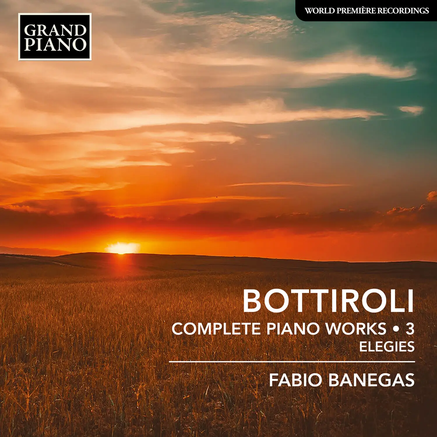 Fabio Banegas - Bottiroli: Complete Piano Works Vol. 3 - Elegies Classical Music [Compact Disc - CD]