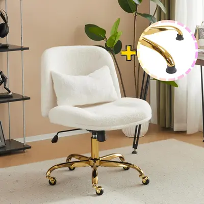 White and Gold Vanity Chair TikTok Shop