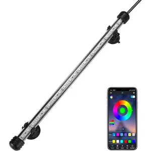 Fish Tank Aquarium Light: Led Lamp - 15 Inch Waterproof Strip Spotlight with APP