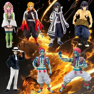 16cm Anime Demon Slayer Kimetsu no Yaiba Figure Nezuko Tanjirou Mitsuri Shinobu Zenitsu Kyoujurou Action Figural Model Toys Gift