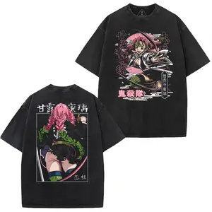 Kanr*ji Mitsuri Anime Shirt, Demon Slayer Vintage T-Shirt, Casual Cotton Tee Gift For Men, Gift For Women, Crew Neck T-shirt, Trending T-shirt