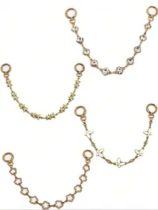 New Women's Bag Chain Decorative Butterfly Rhinestone Star Pair Bags Extender Replacement Chain Versatile Unique Design Classic Chain